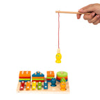 Houten 3-in-1 Activiteitenset voor Kinderen – Xylofoon, Hengelspel en Sorteerspel – Educatief Montessori Speelgoed – Vanaf 3 Jaar