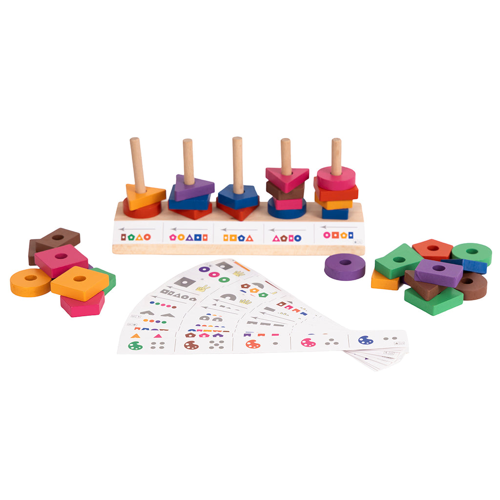 Houten Sorteerpuzzel voor Kinderen – Kleuren en Vormen Matchen – Educatief Montessori Spel – Geheugen- en Denkspel – Vanaf 3 Jaar