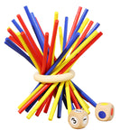 Velmio Houten Balansspel voor Kinderen – Balance Sticks – Behendigheidsspel met Gekleurde Stokjes – Educatief Familiespel – Vanaf 3 Jaar