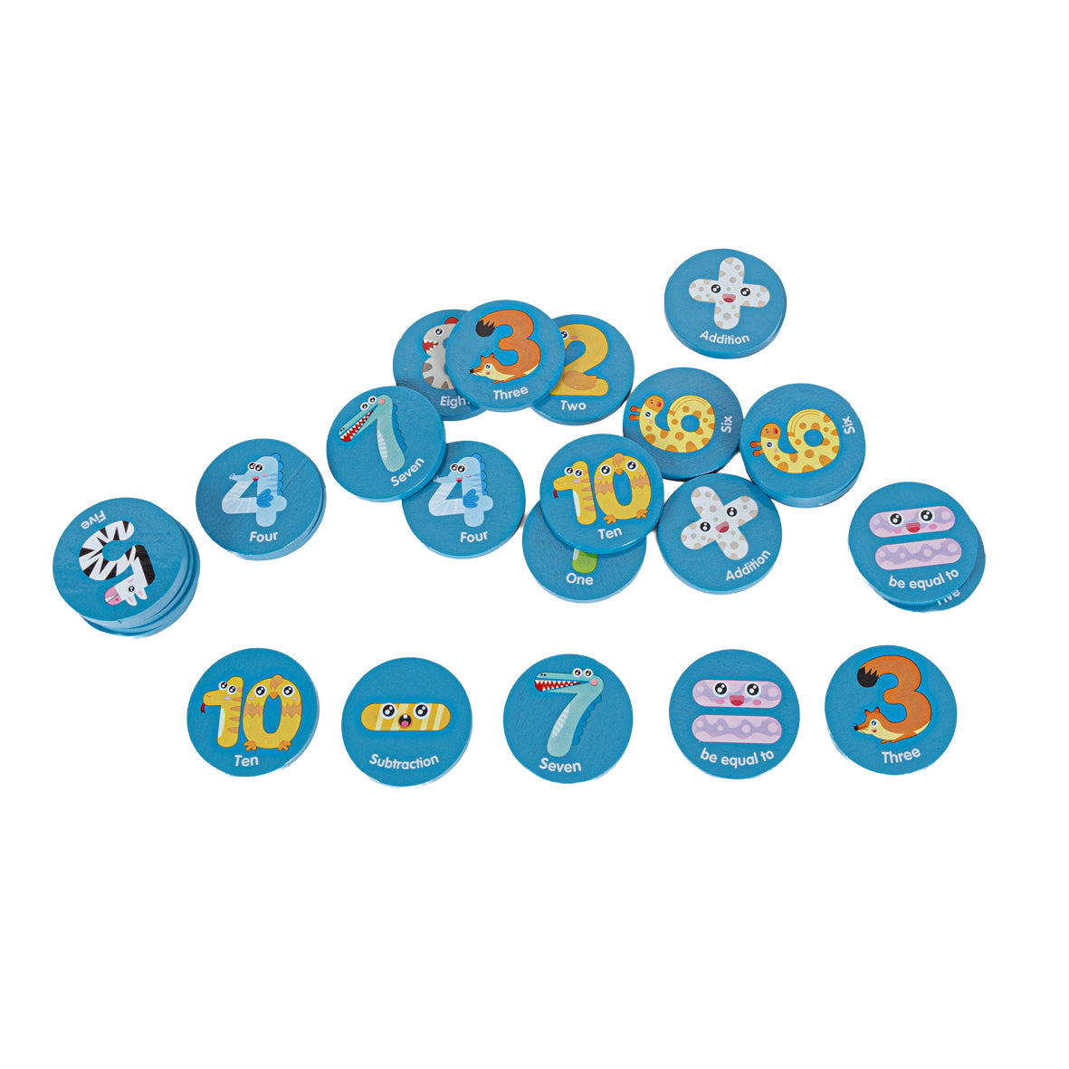 Velmio Houten Rekenspel – Cijfers, Tellen & Rekenen Leren – Educatief Speelgoed – Vanaf 3 Jaar