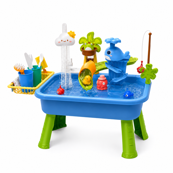 Basin Watertafel voor kinderen - Zand- en watertafel vanaf 3 jaar - Sensorisch speelgoed